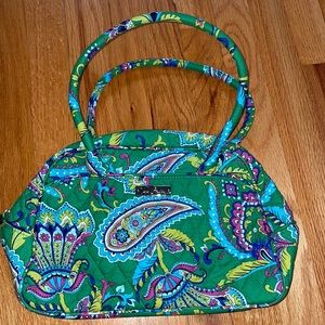 Green Vera Bradley Purse with change pouch